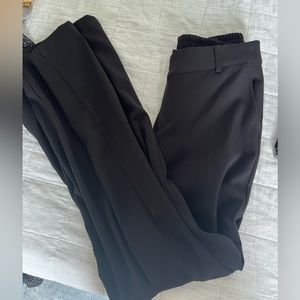 Black wide leg pants from Forever 21 with crossover waist